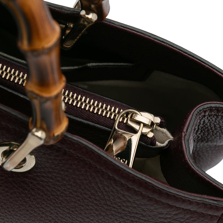 Gucci Medium Cuir de veau Bamboo Shopper Sac cartable Rouge – GABY PARIS Authentique