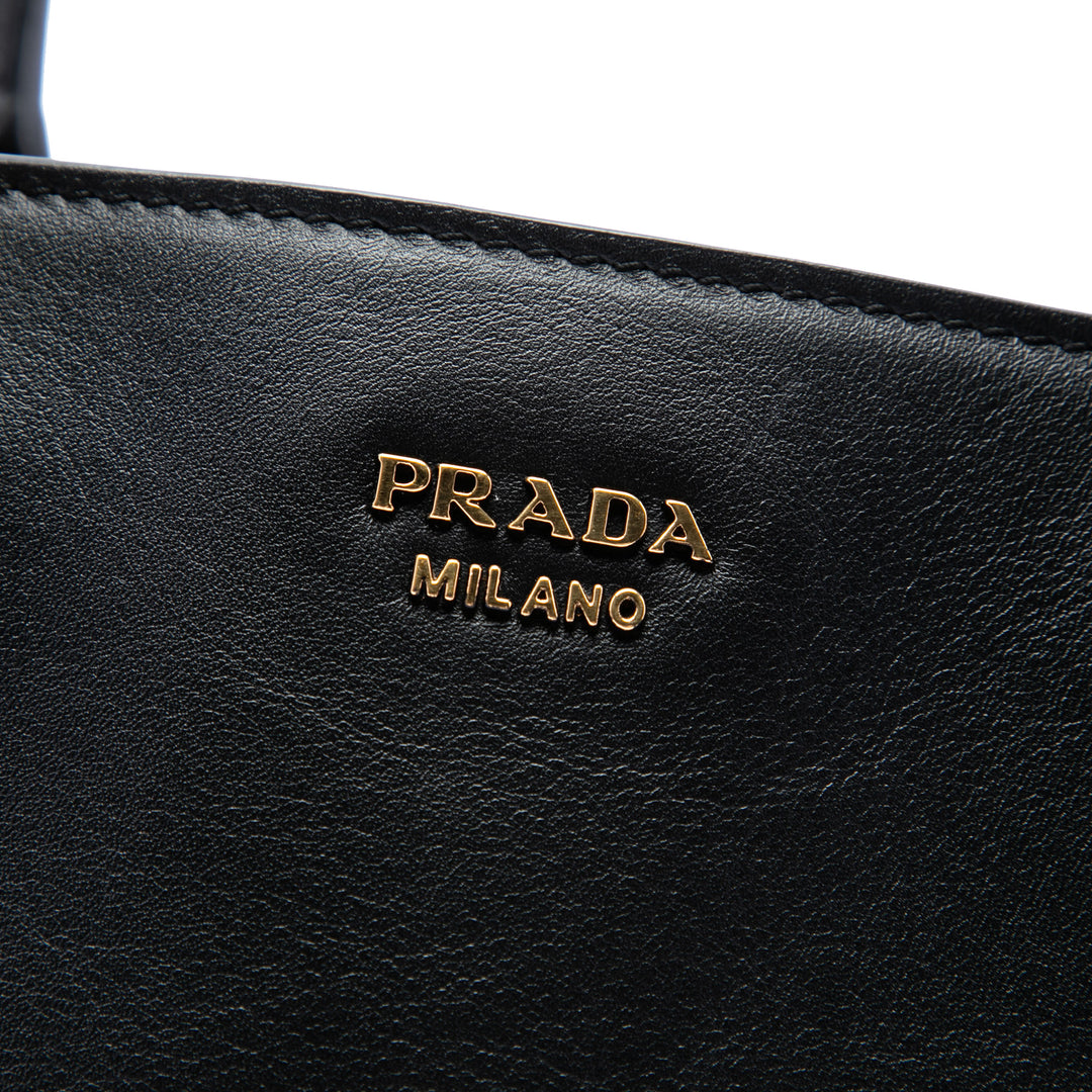 Prada City Veau Bibliotheque Sac Noir – vue 5 – GABY PARIS