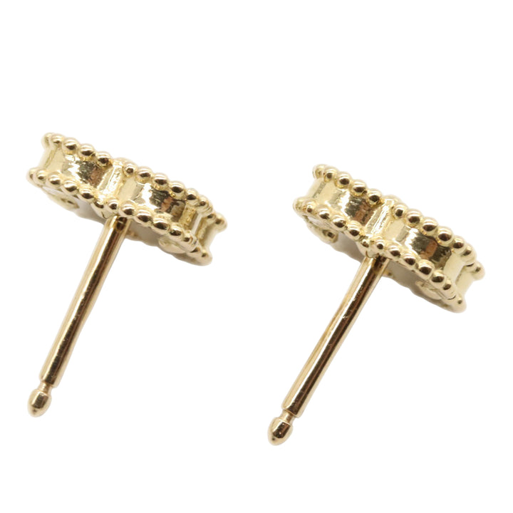 18K Yellow Gold and Onyx Sweet Alhambra Earrings Gold - Gaby Paris