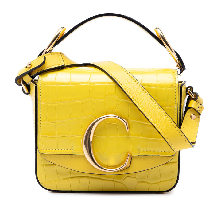 Chloé Mini Croc embossé Cuir de veau C Sac