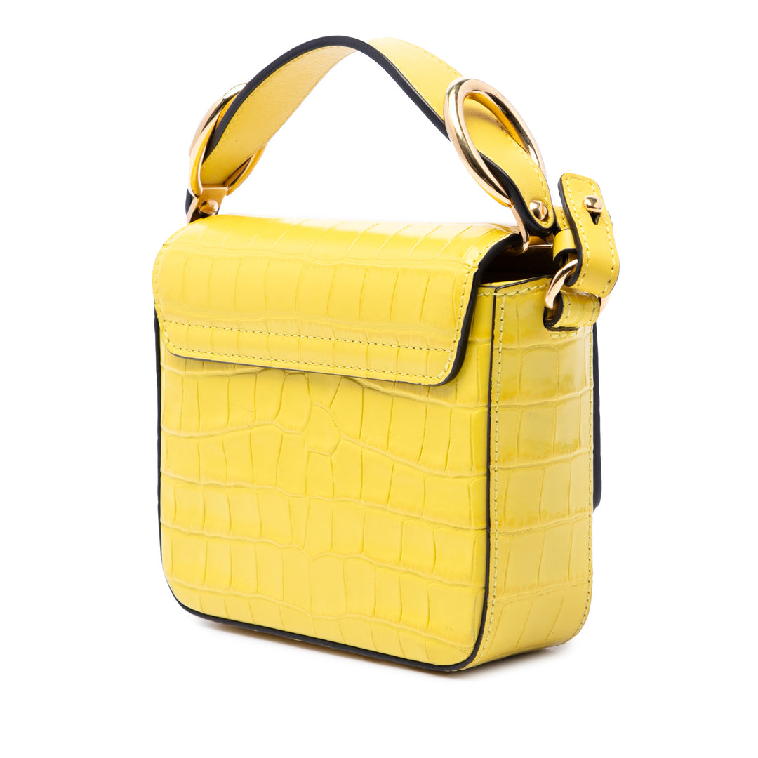 Chloé Mini Croc embossé Cuir de veau C Sac