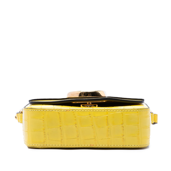 Chloé Mini Croc embossé Cuir de veau C Sac