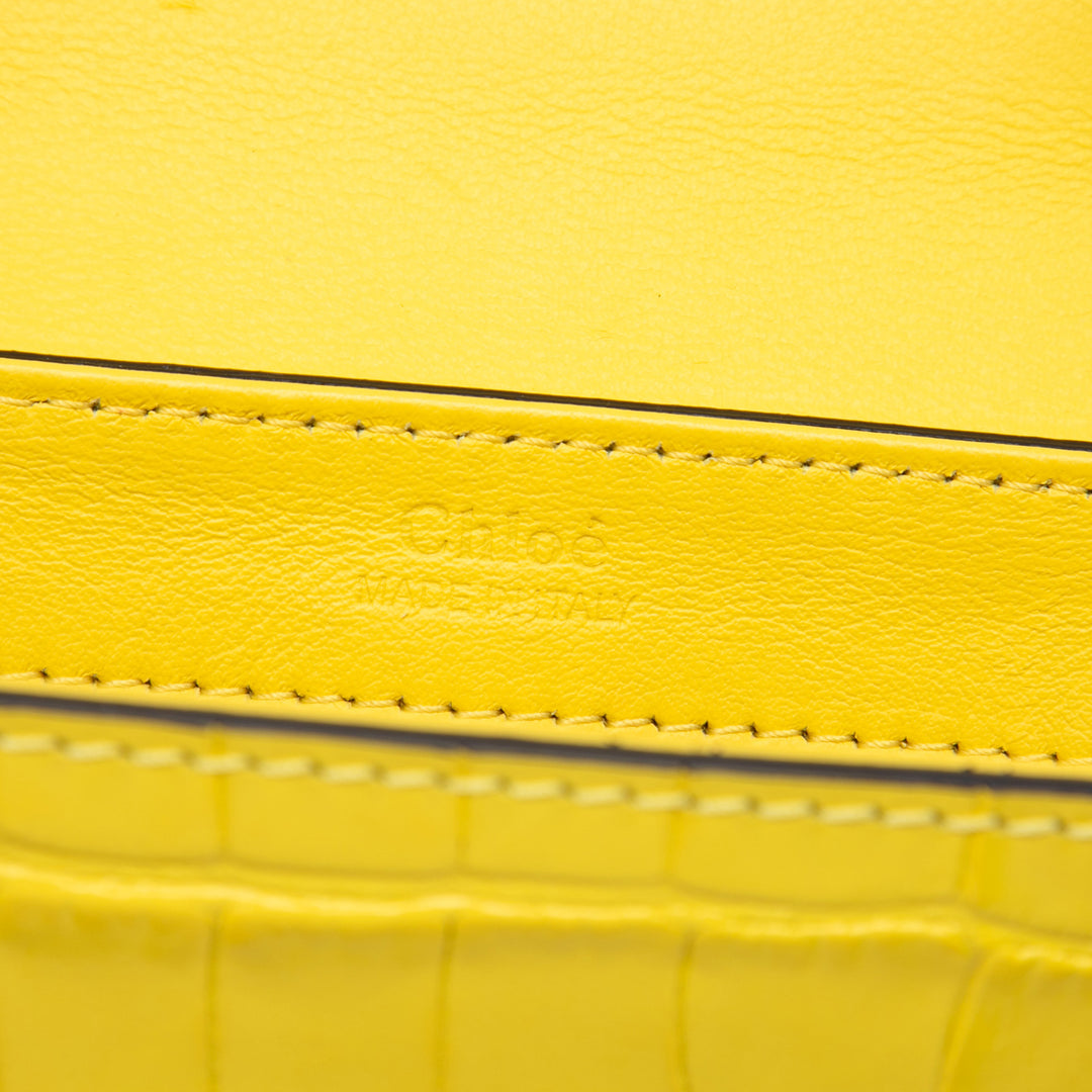 Chloé Mini Croc embossé Cuir de veau C Sac