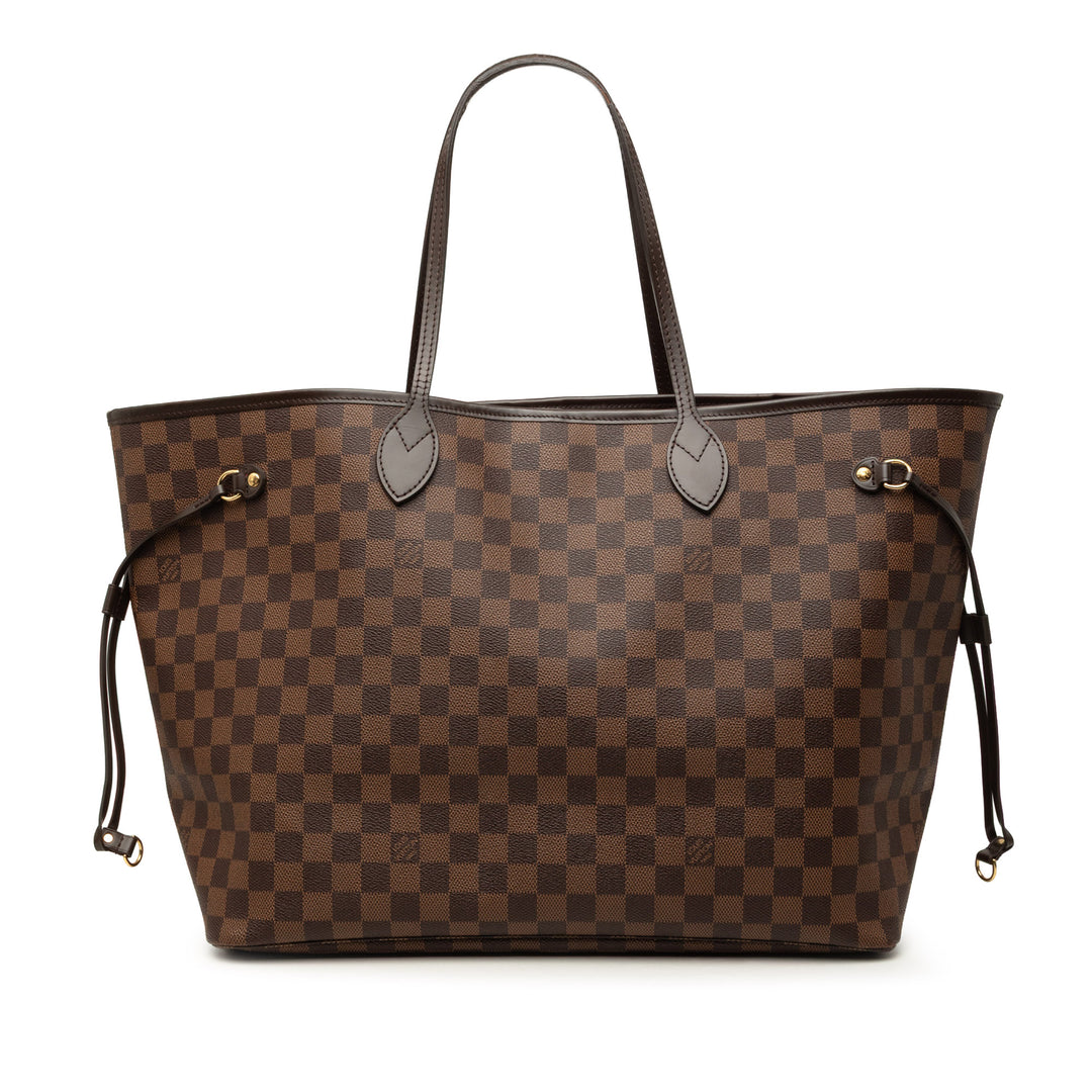 Louis Vuitton Neverfull GM Damier Ébène Marron – vue principale – GABY PARIS