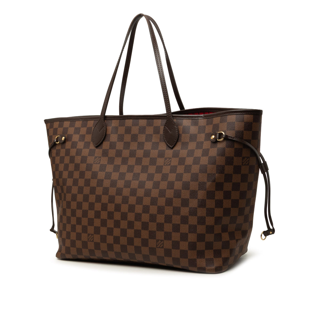 Louis Vuitton Neverfull GM Damier Ébène Marron – vue 2 – GABY PARIS