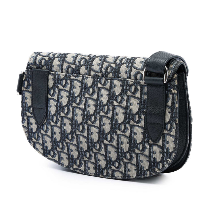 Dior Saddle Sac Messenger Oblique Bleu