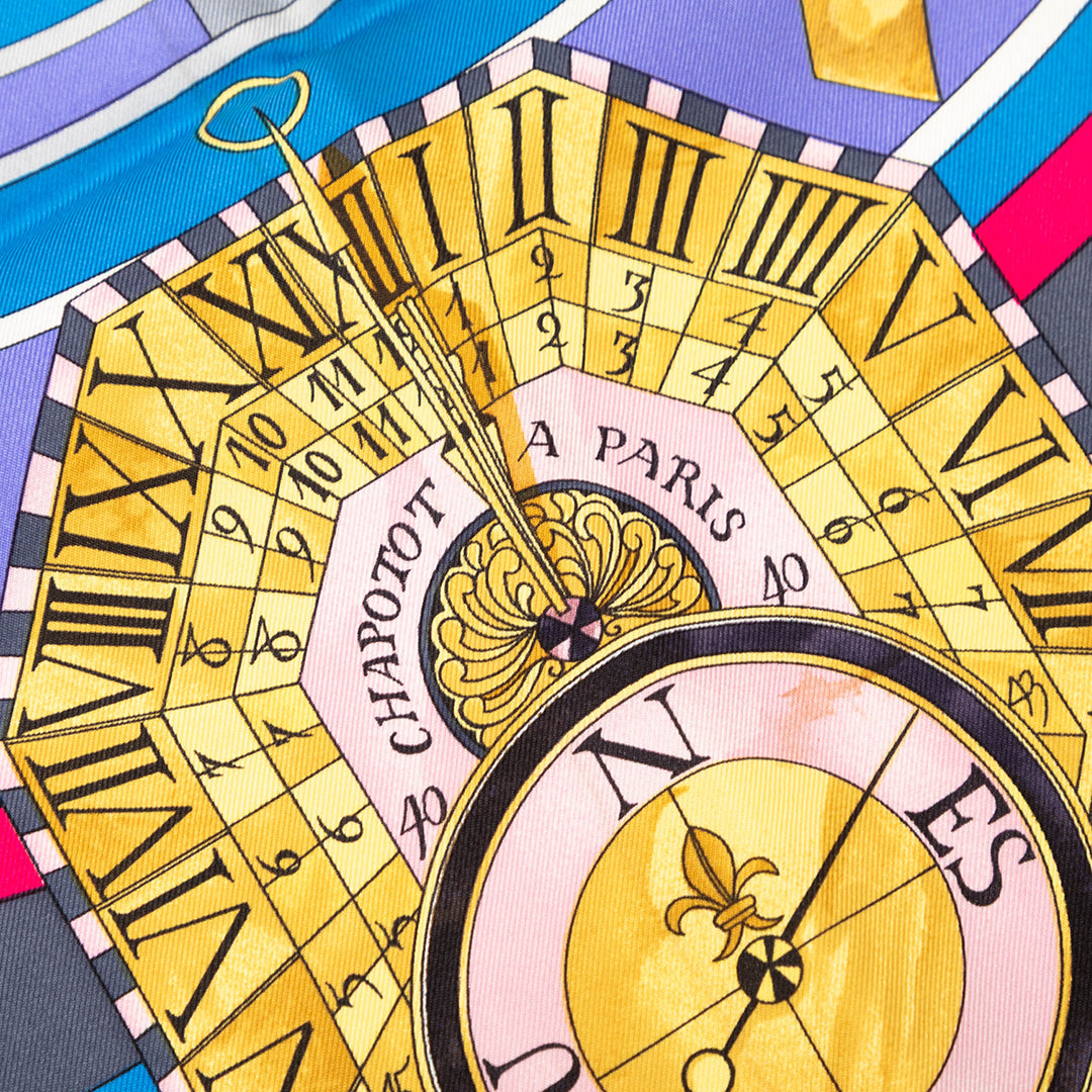 La Ronde des Heures Foulard 90 Noir