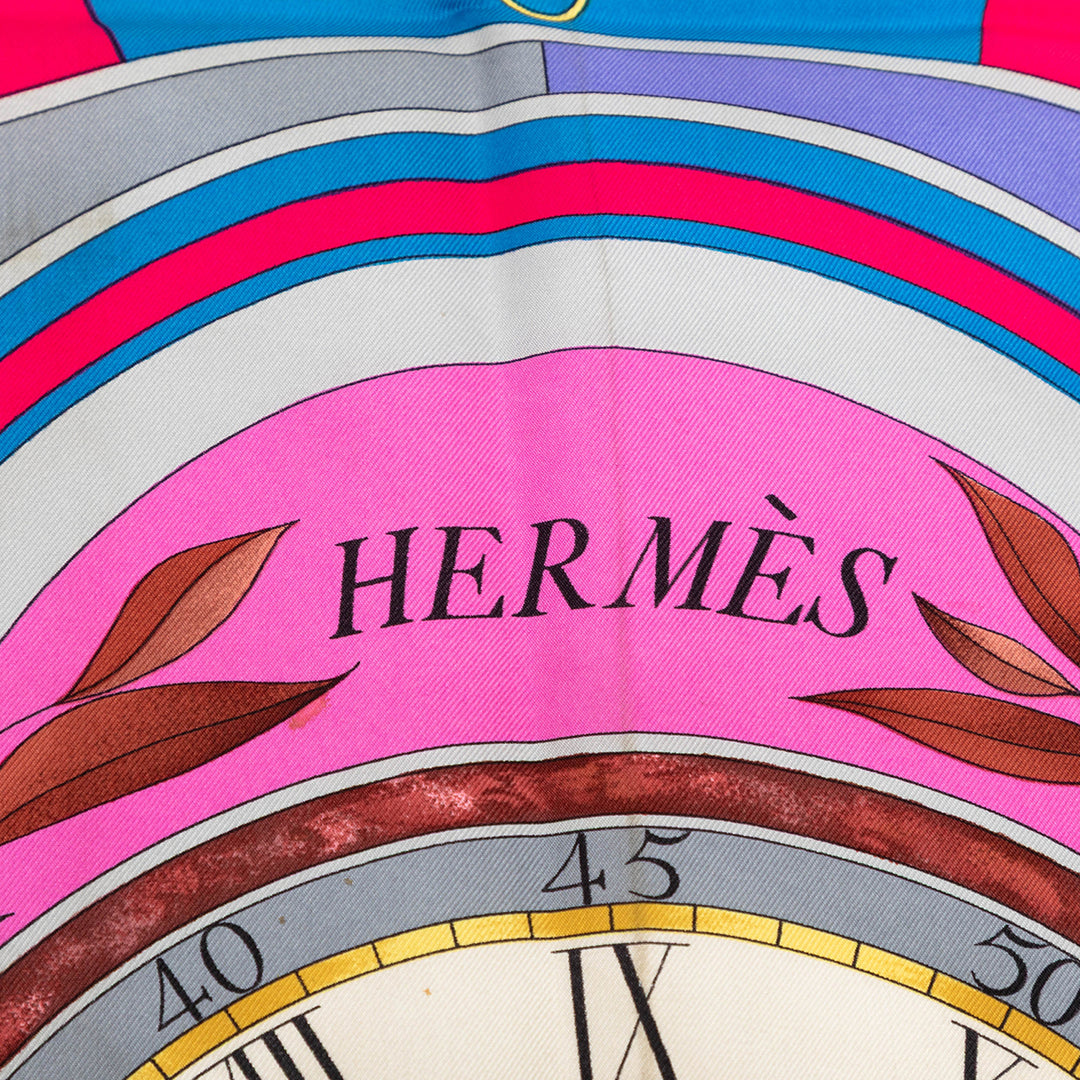 La Ronde des Heures Foulard 90 Noir