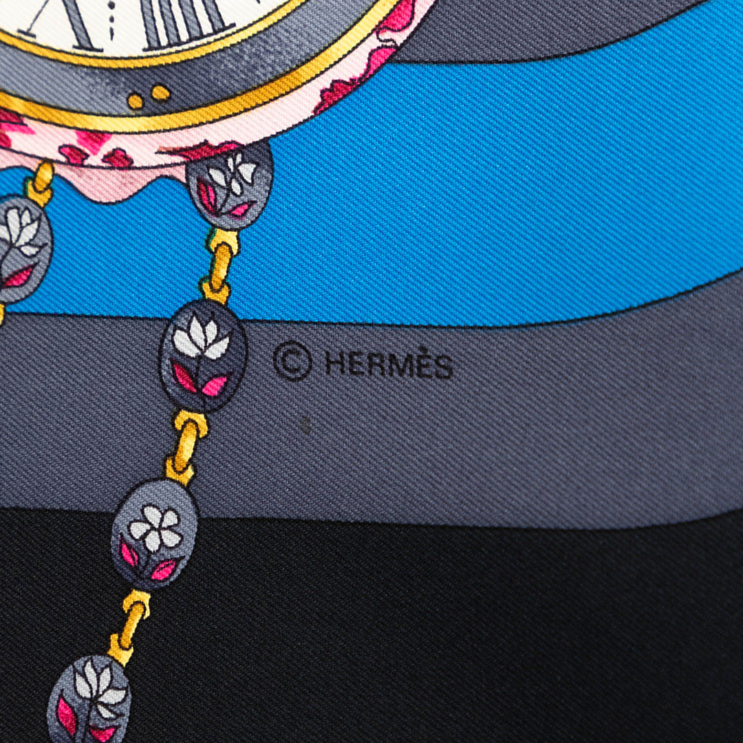 La Ronde des Heures Foulard 90 Noir