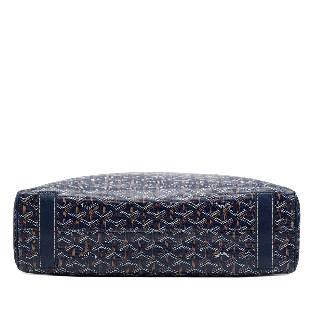 Goyard Sac à main Voltaire III Goyardine Bleu – vue 3 – GABY PARIS