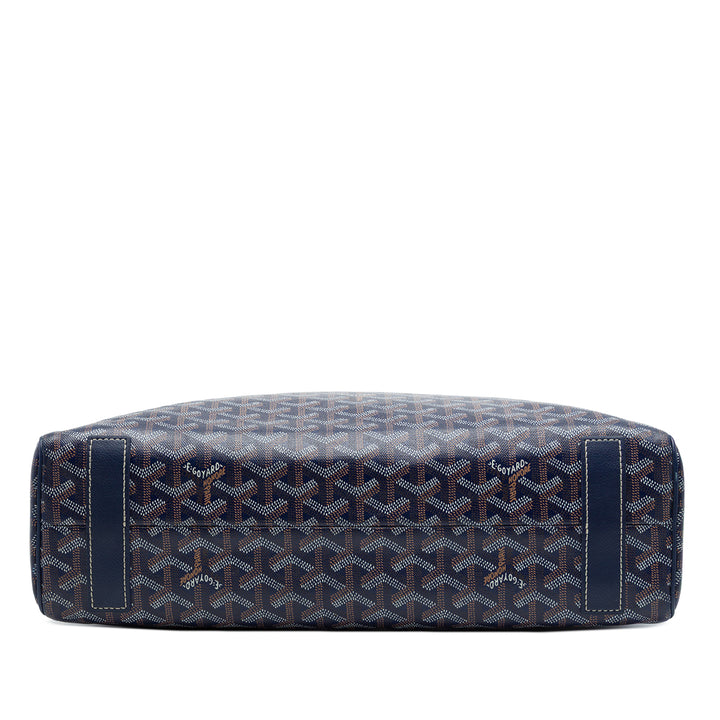 Goyard Sac à main Voltaire III Goyardine Bleu – vue 3 – GABY PARIS