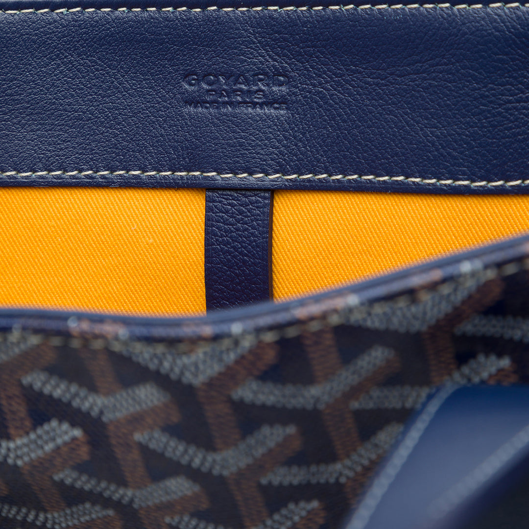 Goyard Sac à main Voltaire III Goyardine Bleu – vue 5 – GABY PARIS