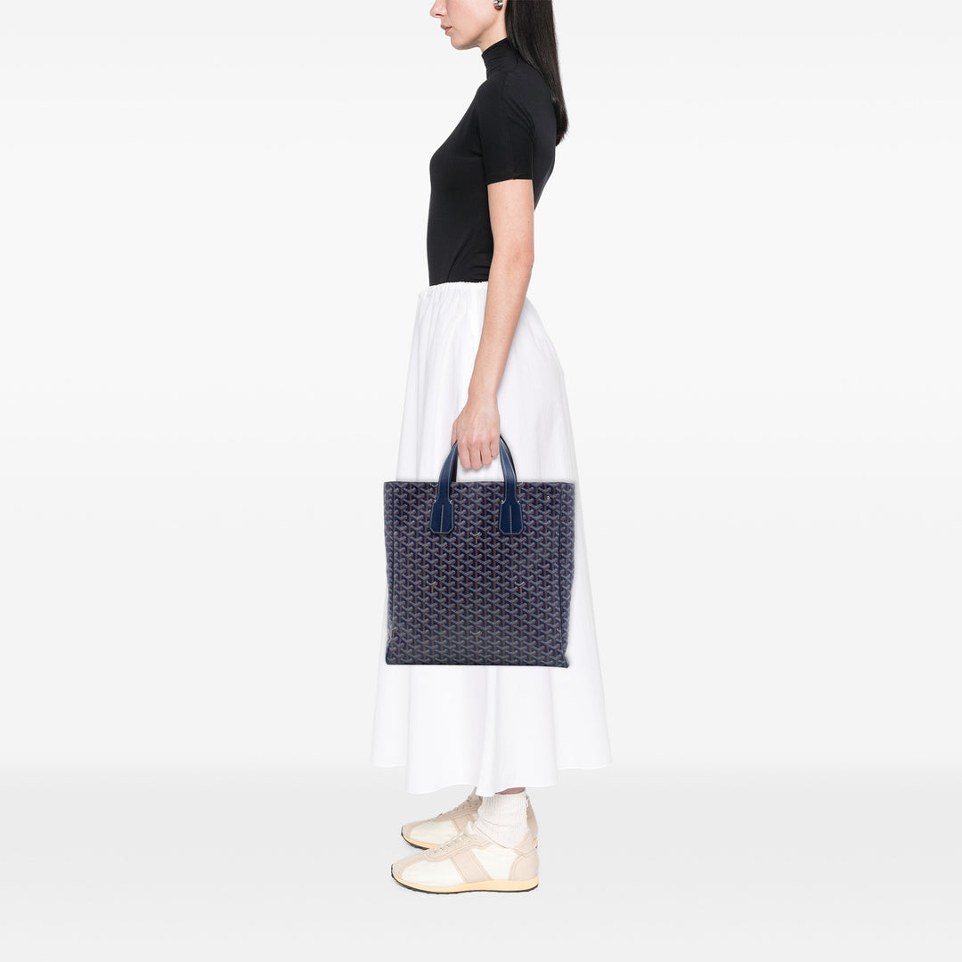 Goyard Sac à main Voltaire III Goyardine Bleu – vue 6 – GABY PARIS