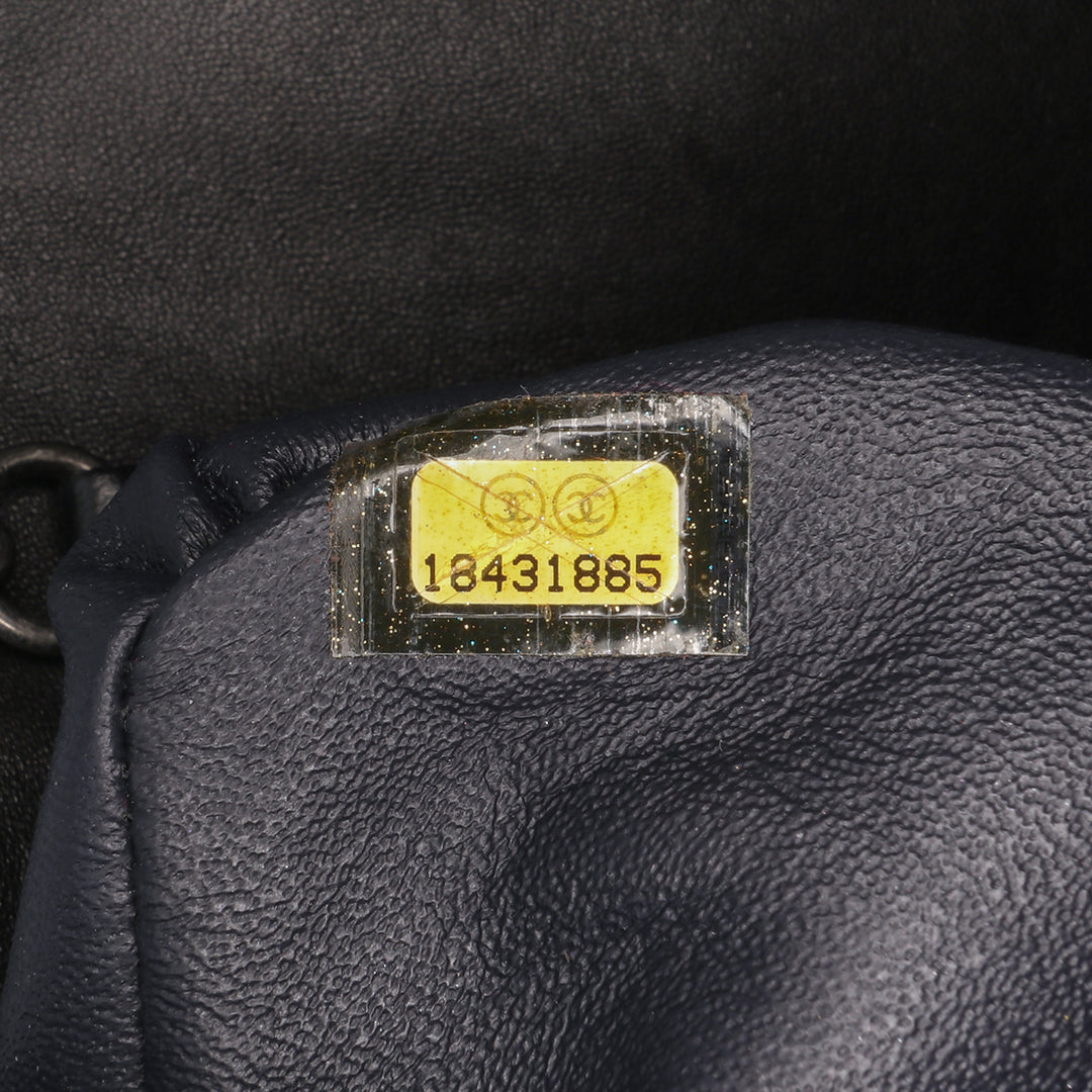 Chanel Shearling East West Boy Flap Noir