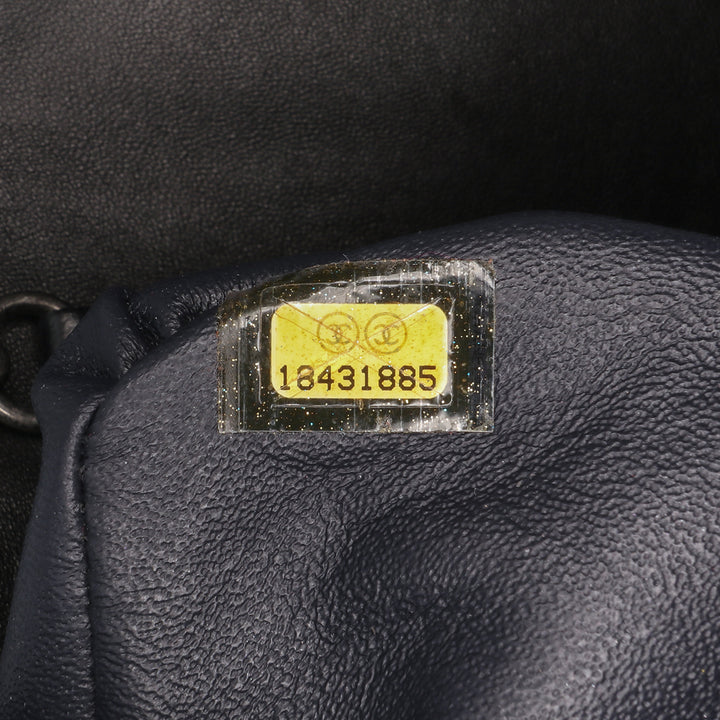 Chanel Shearling East West Boy Flap Noir