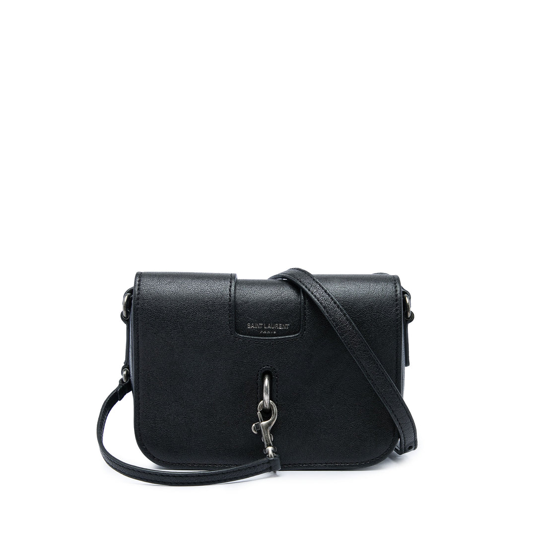 Saint Laurent Sac bandoulière Charlotte Toy Cuir d'agneau Noir – vue principale – GABY PARIS