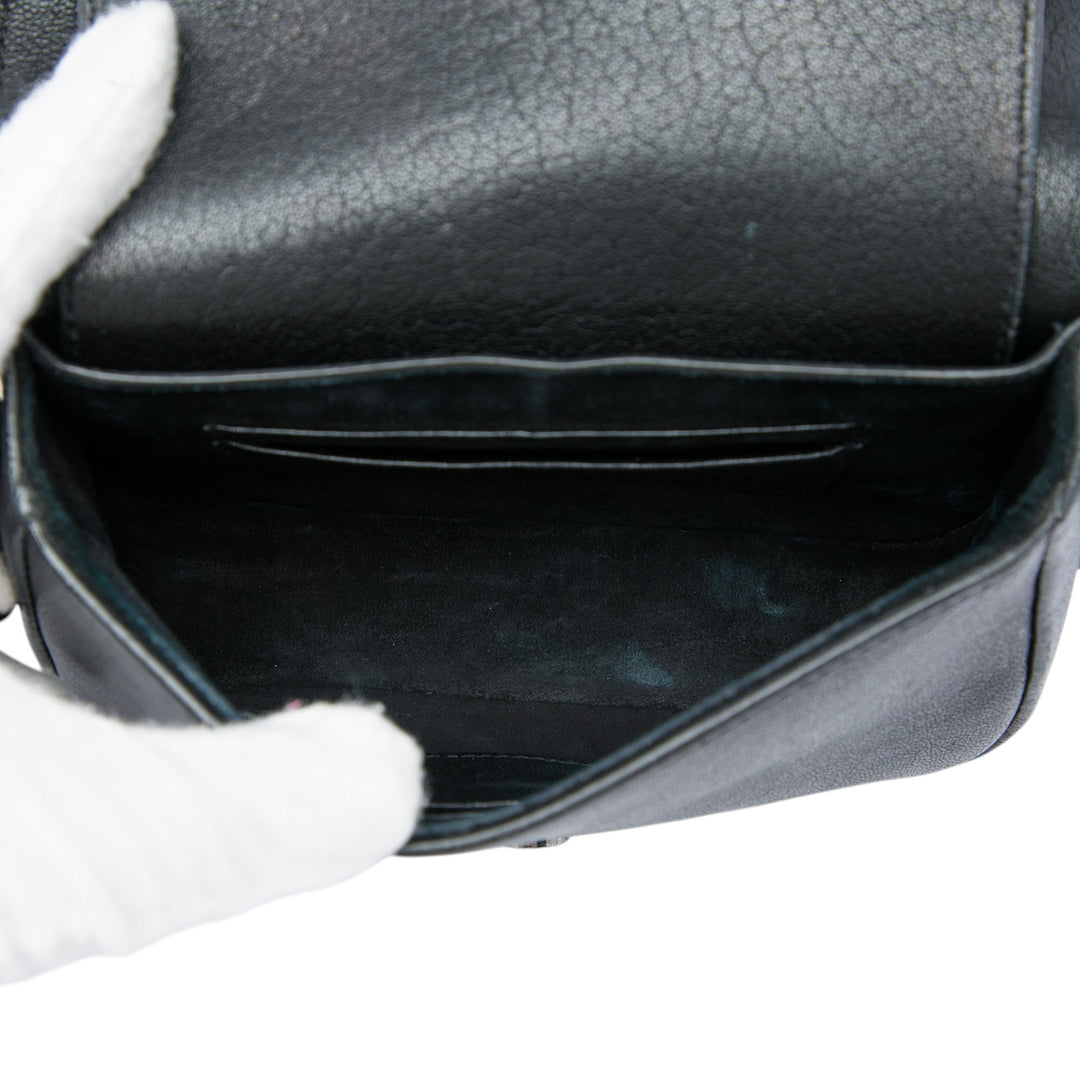 Saint Laurent Sac bandoulière Charlotte Toy Cuir d'agneau Noir – vue 4 – GABY PARIS