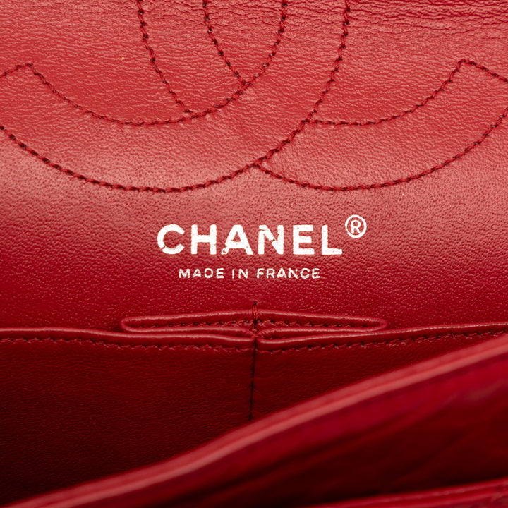 Chanel Matelassé vieilli Cuir de veau Reissue 2.55 Double rabat 226