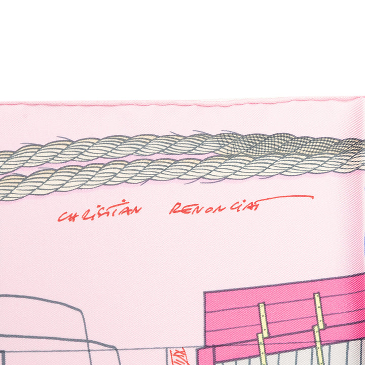 Hermès Cheval de Mer Soie Foulard 90