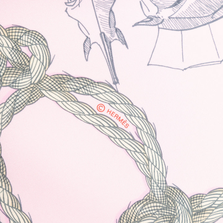 Hermès Cheval de Mer Soie Foulard 90