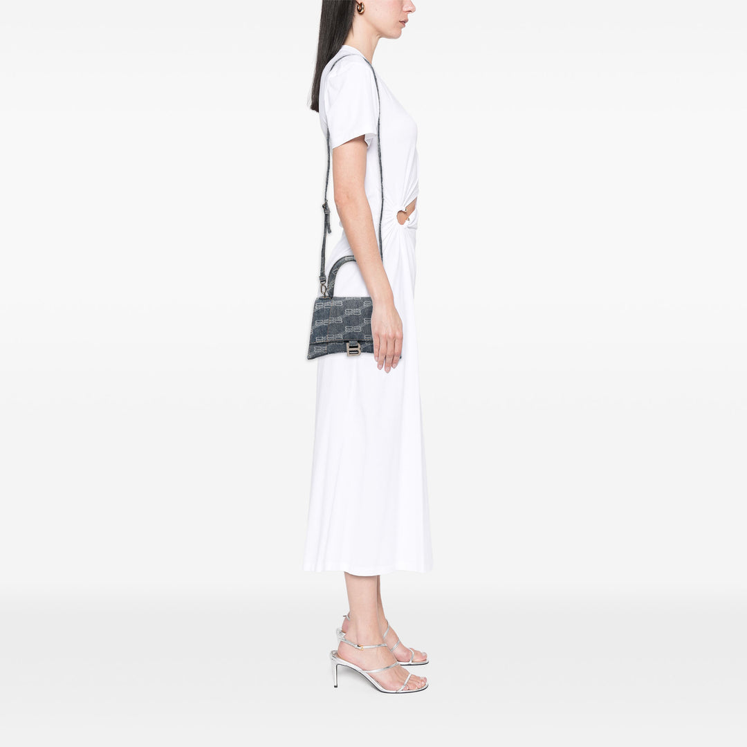 Balenciaga Sac à main Hourglass à Monogram Petit Bleu – vue 5 – GABY PARIS