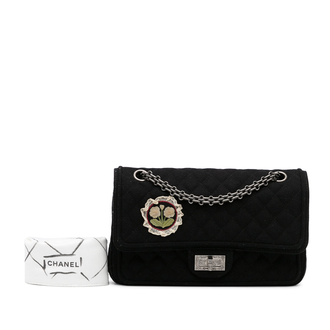 Reissue Wool Shoulder Bag Black - Gaby Paris