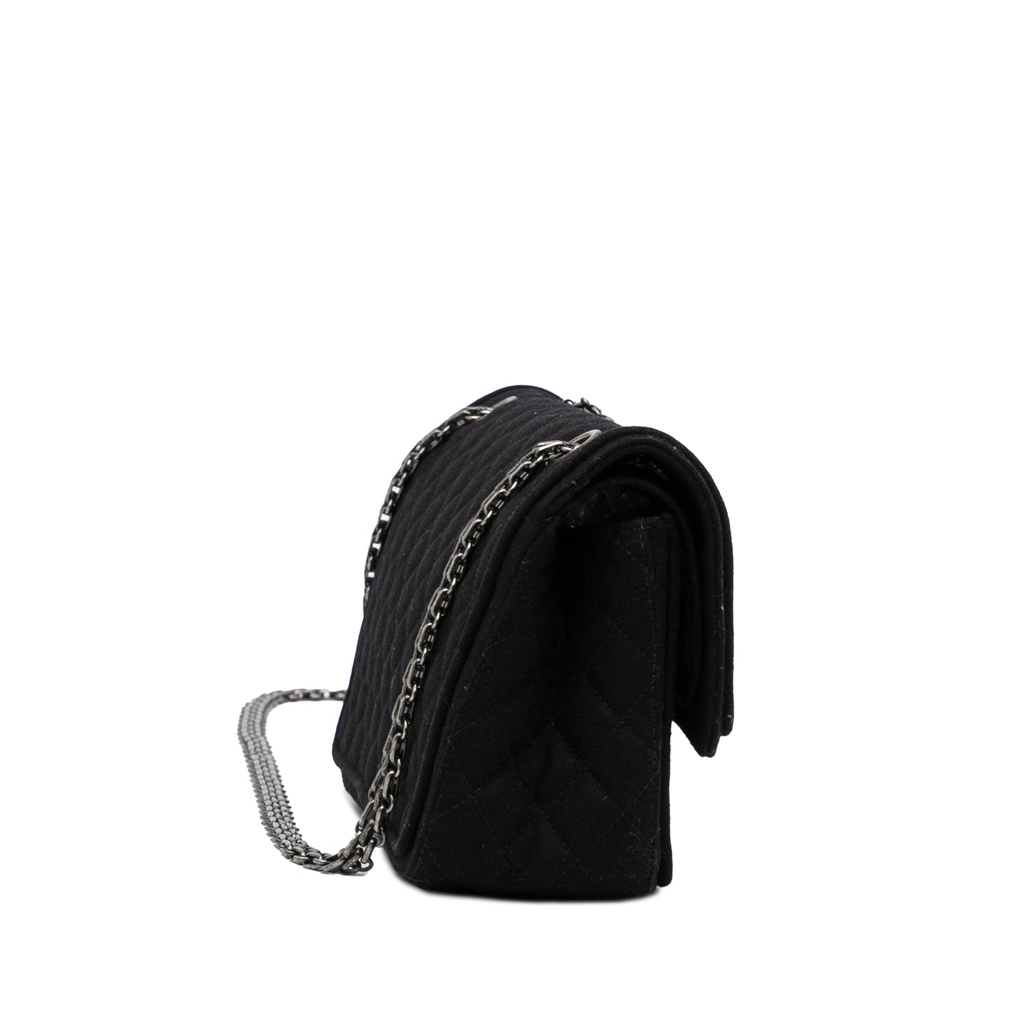 Reissue Wool Shoulder Bag Black - Gaby Paris