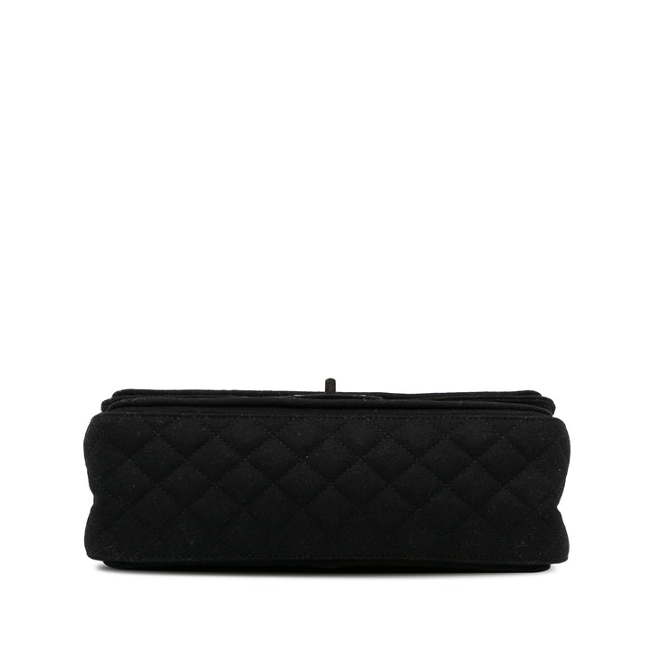 Reissue Wool Shoulder Bag Black - Gaby Paris