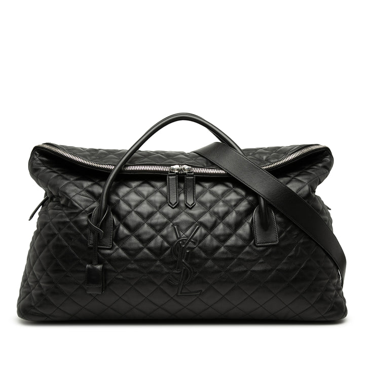 Saint Laurent Matelassé Cuir de veau ES Giant Sac de voyage