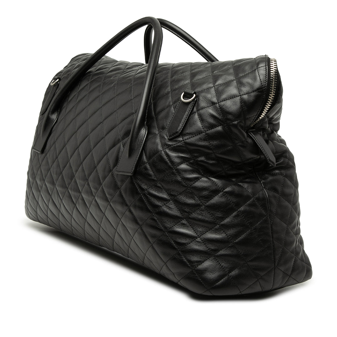 Saint Laurent Matelassé Cuir de veau ES Giant Sac de voyage