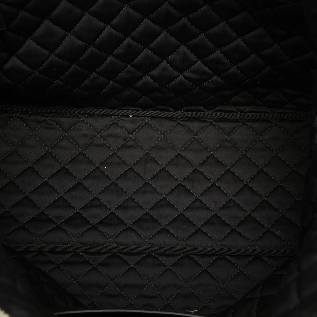 Saint Laurent Matelassé Cuir de veau ES Giant Sac de voyage