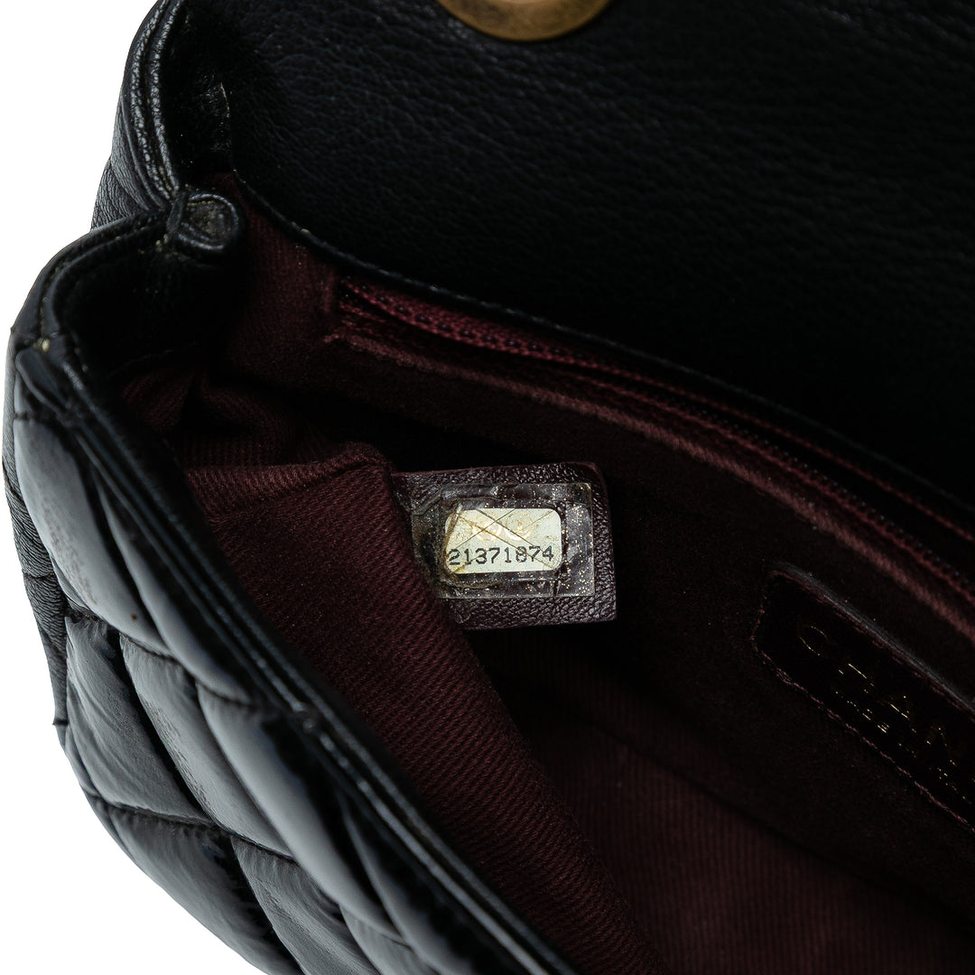 Chanel Paris-Salzburg Small Cuir verni et Cuir de chèvre CC Œillets à rabat