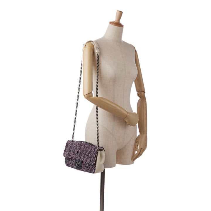 Small Airlines Tweed Flap Blue - Gaby Paris