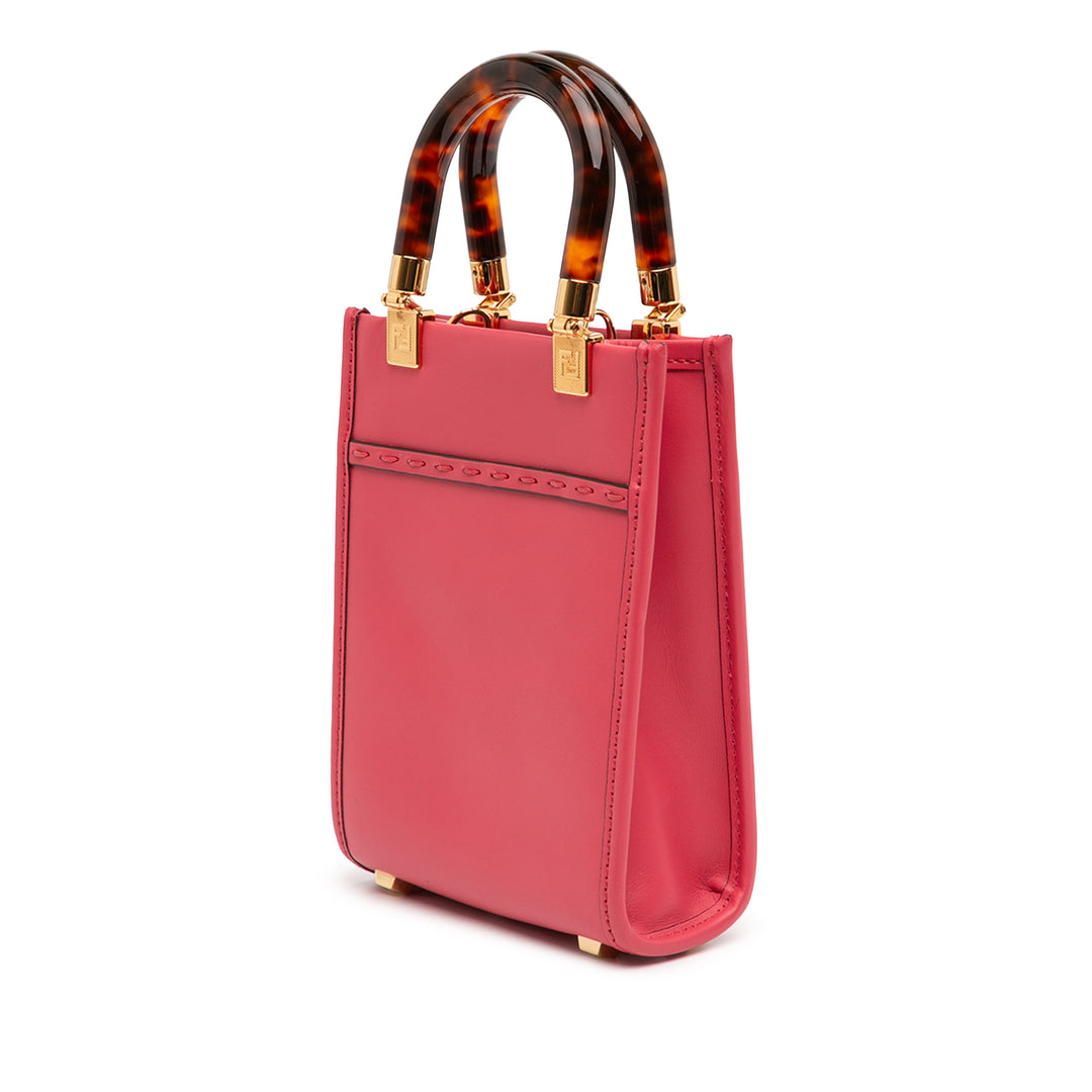 Fendi Mini Cuir Sunshine Shopper Cabas