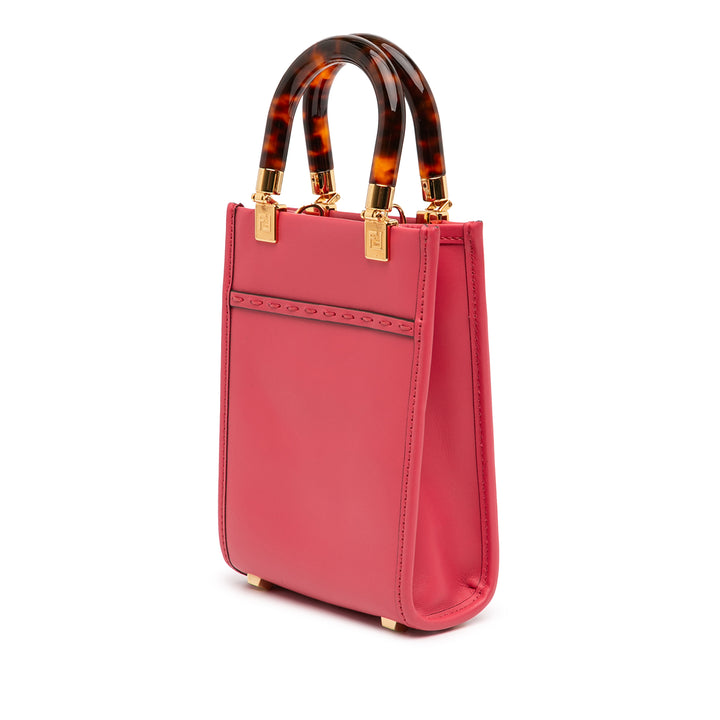 Fendi Mini Cuir Sunshine Shopper Cabas