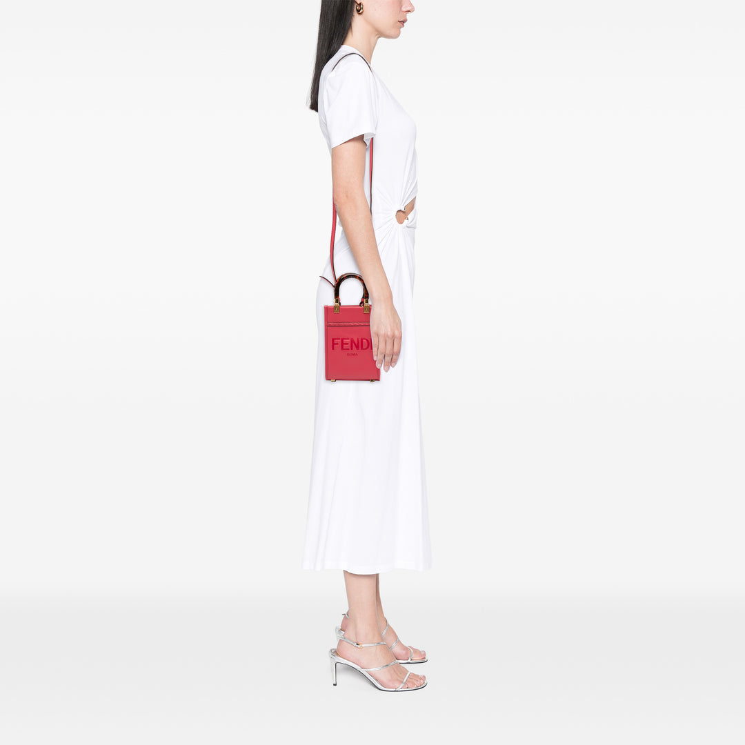 Fendi Mini Cuir Sunshine Shopper Cabas