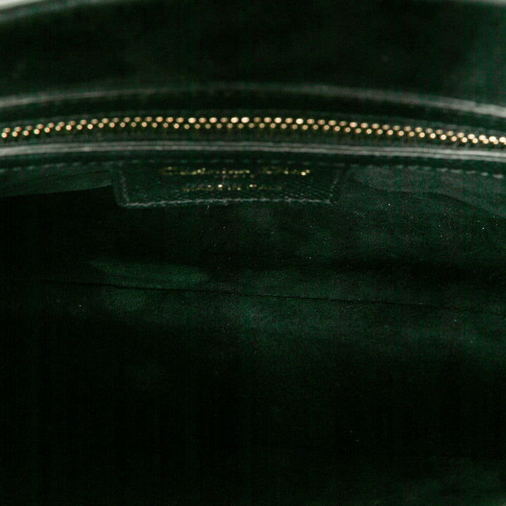Dior grainé Saddle Sac Cuir de veau grainé Noir – vue 4 – GABY PARIS