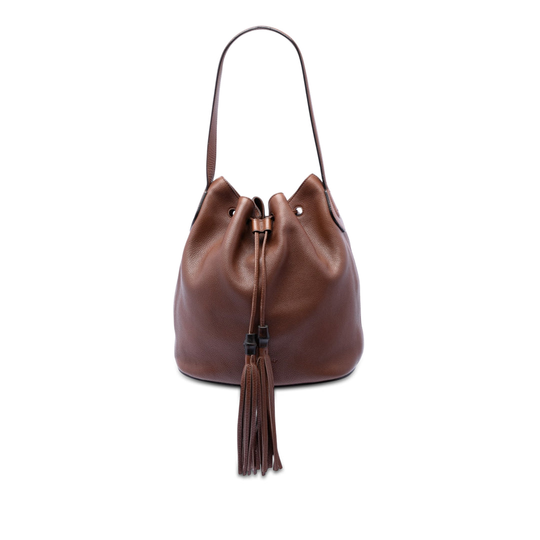 Gucci Lady Pompon Sac seau Cuir de veau