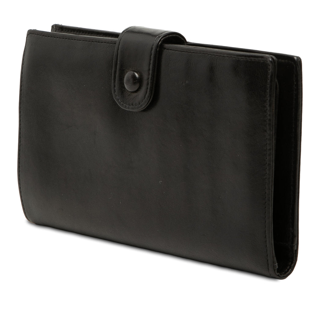 Chanel CC Cuir d’agneau Bifold Portefeuille long