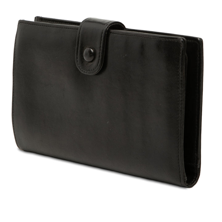 Chanel CC Cuir d’agneau Bifold Portefeuille long
