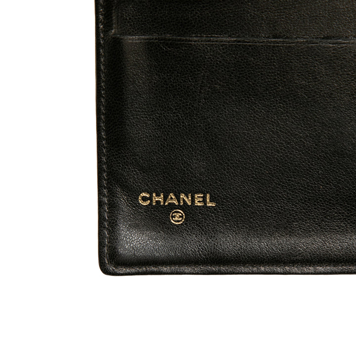Chanel CC Cuir d’agneau Bifold Portefeuille long