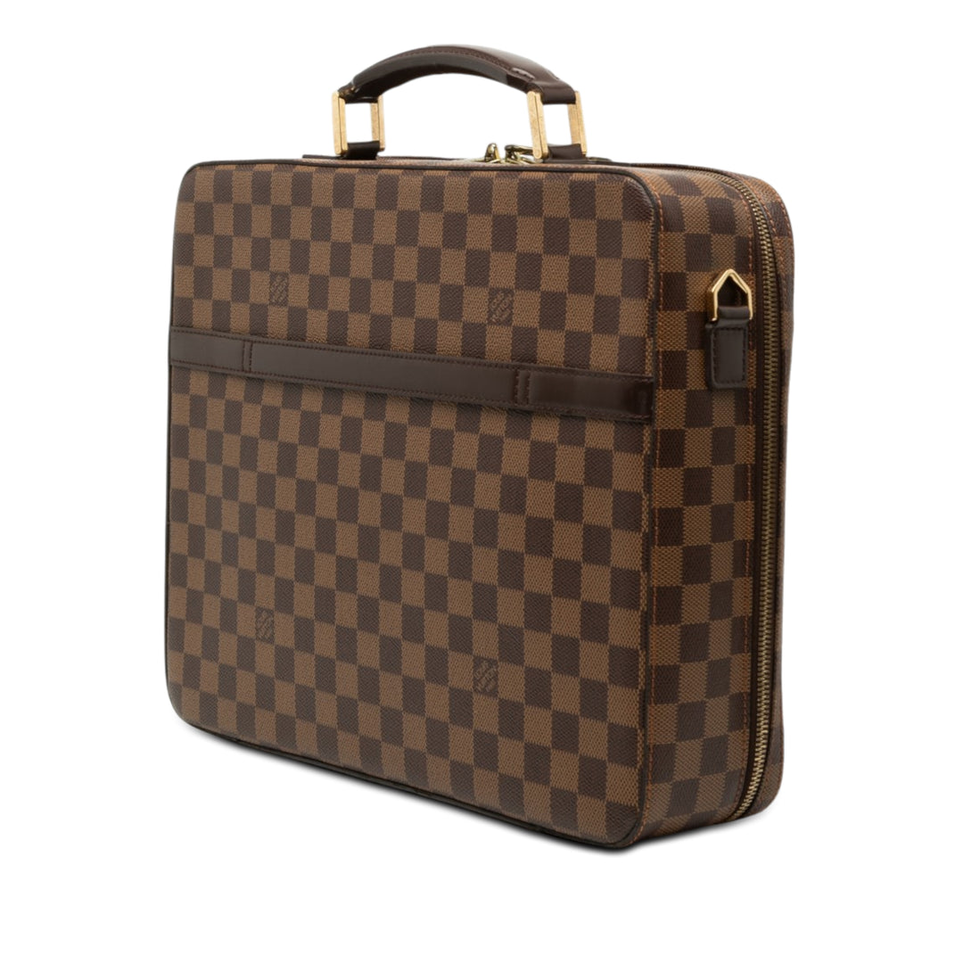 Porte Ordinateur Sabana Damier Ébène Marron