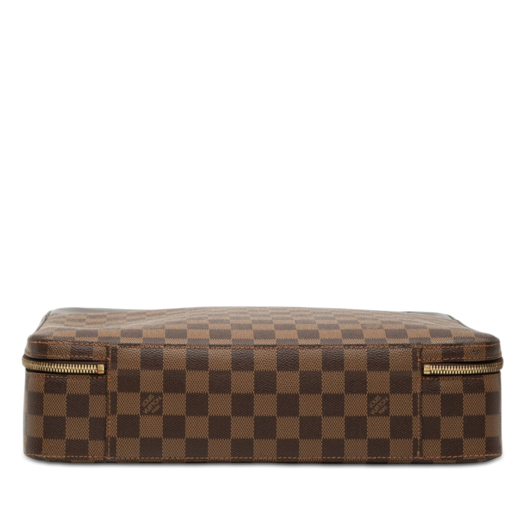 Porte Ordinateur Sabana Damier Ébène Marron