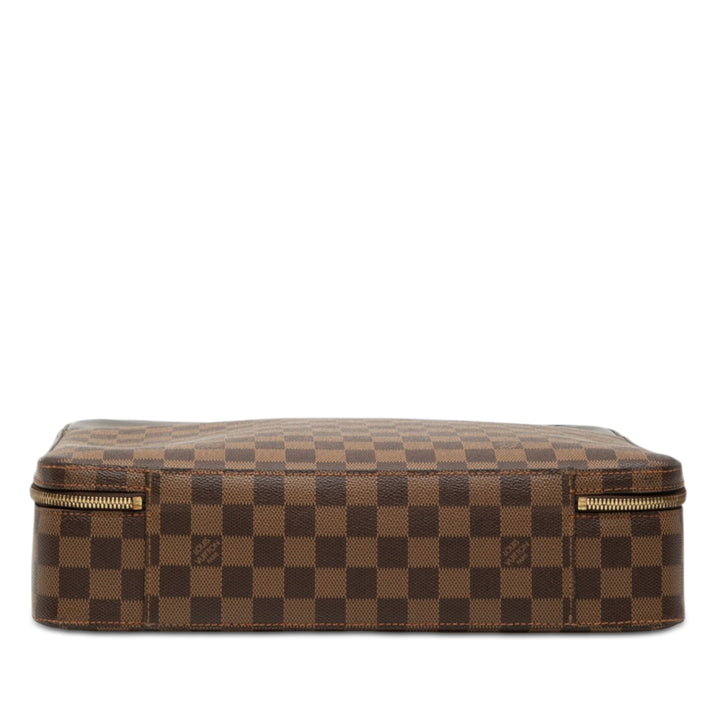 Porte Ordinateur Sabana Damier Ébène Marron