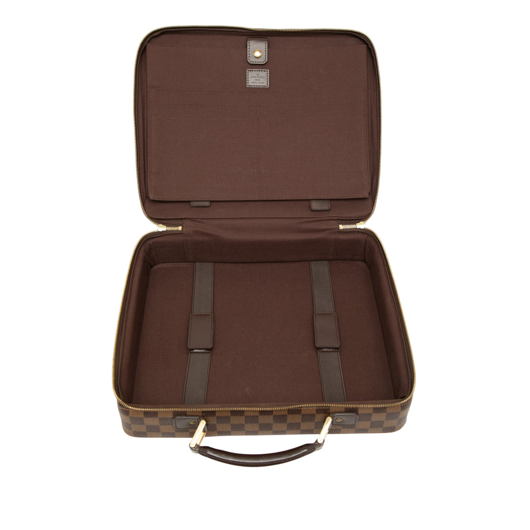 Porte Ordinateur Sabana Damier Ébène Marron