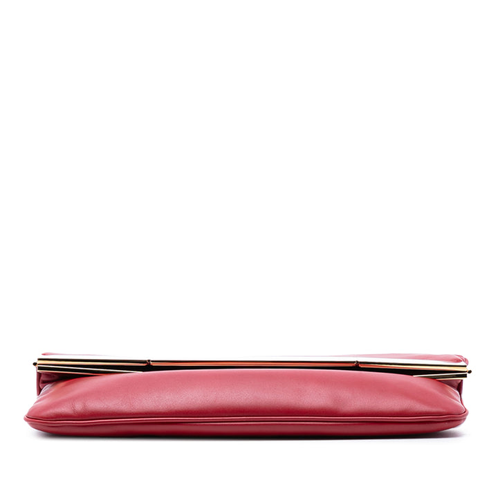 Saint Laurent Smooth Cuir de veau Courtney à rabat Pochette
