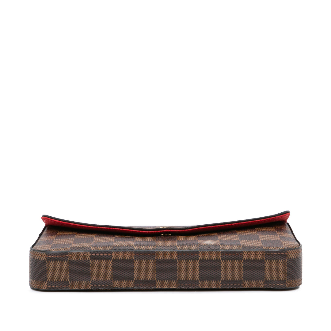 Damier Ebene Pochette Felicie Brown - Gaby Paris