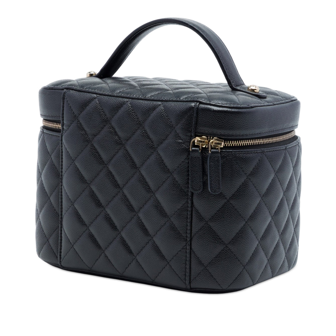 Chanel Medium CC Matelassé Caviar Vanity