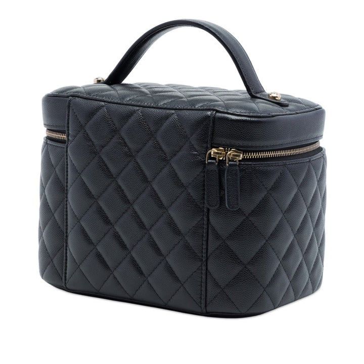 Chanel Medium CC Matelassé Caviar Vanity