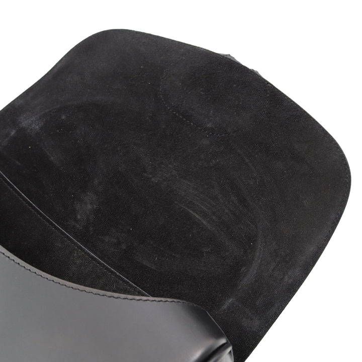 Large Smooth Calfskin Bobby Crossbody Black - Gaby Paris